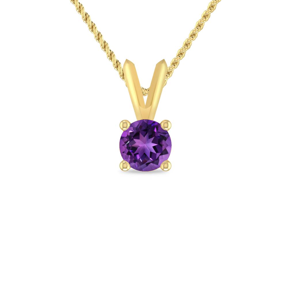 Yellow Gold - Amethyst