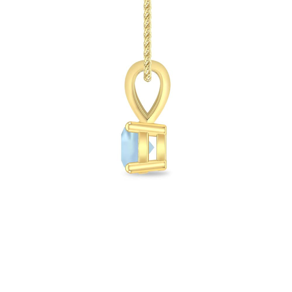 Yellow Gold - Aquamarine