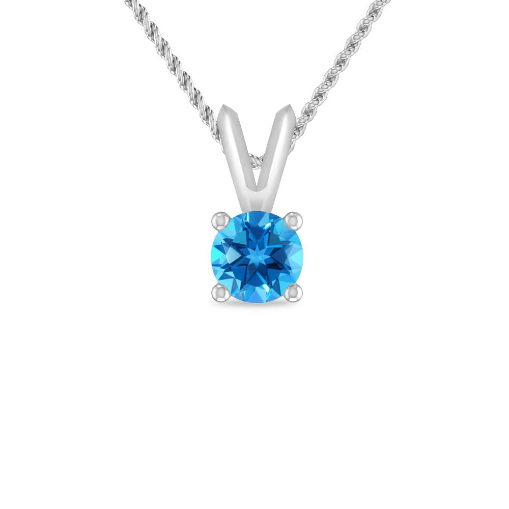 White Gold - Blue Topaz