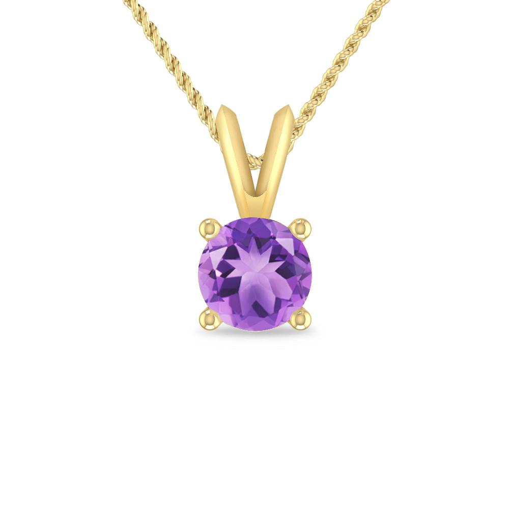 Yellow Gold - Amethyst