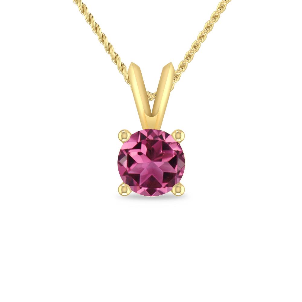 Yellow Gold - Pink Tourmaline