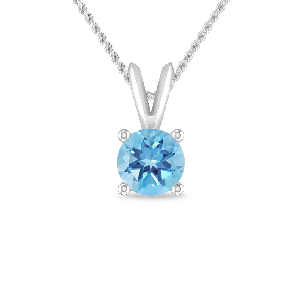 White Gold - Blue Topaz