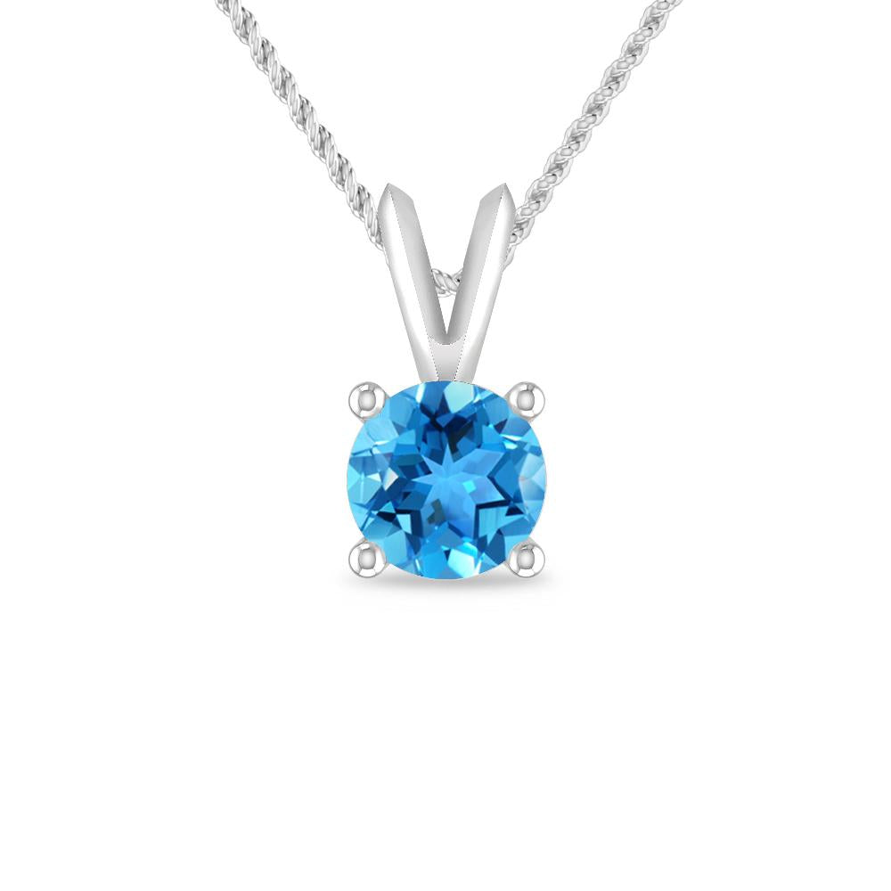 White Gold - Blue Topaz