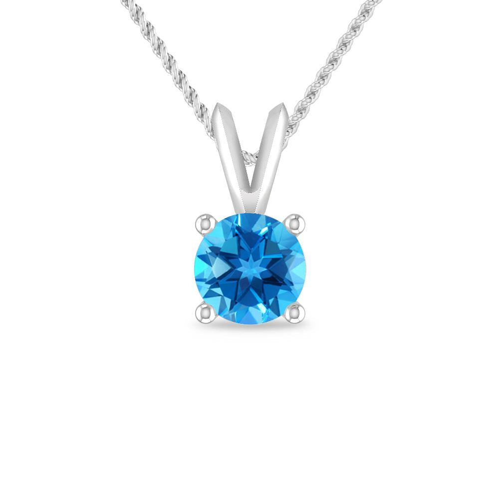 White Gold - Blue Topaz