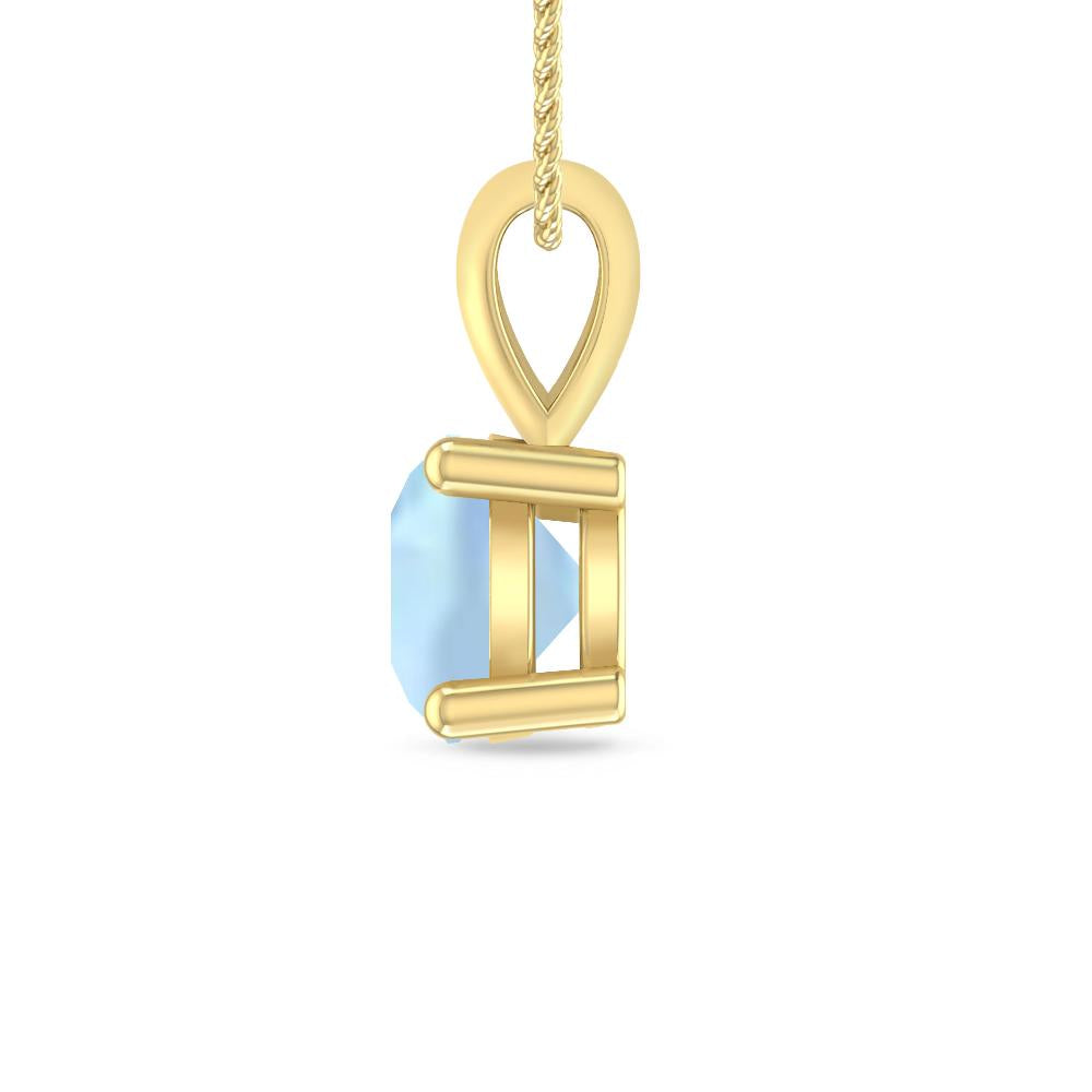 Yellow Gold - Aquamarine