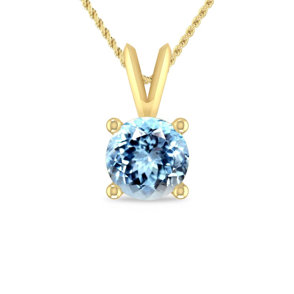 Yellow Gold - Aquamarine