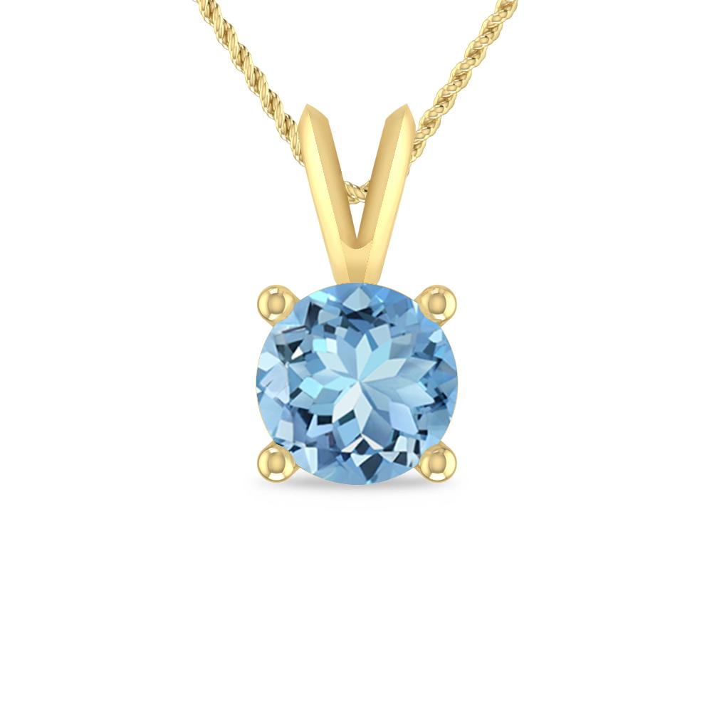 Yellow Gold - Aquamarine