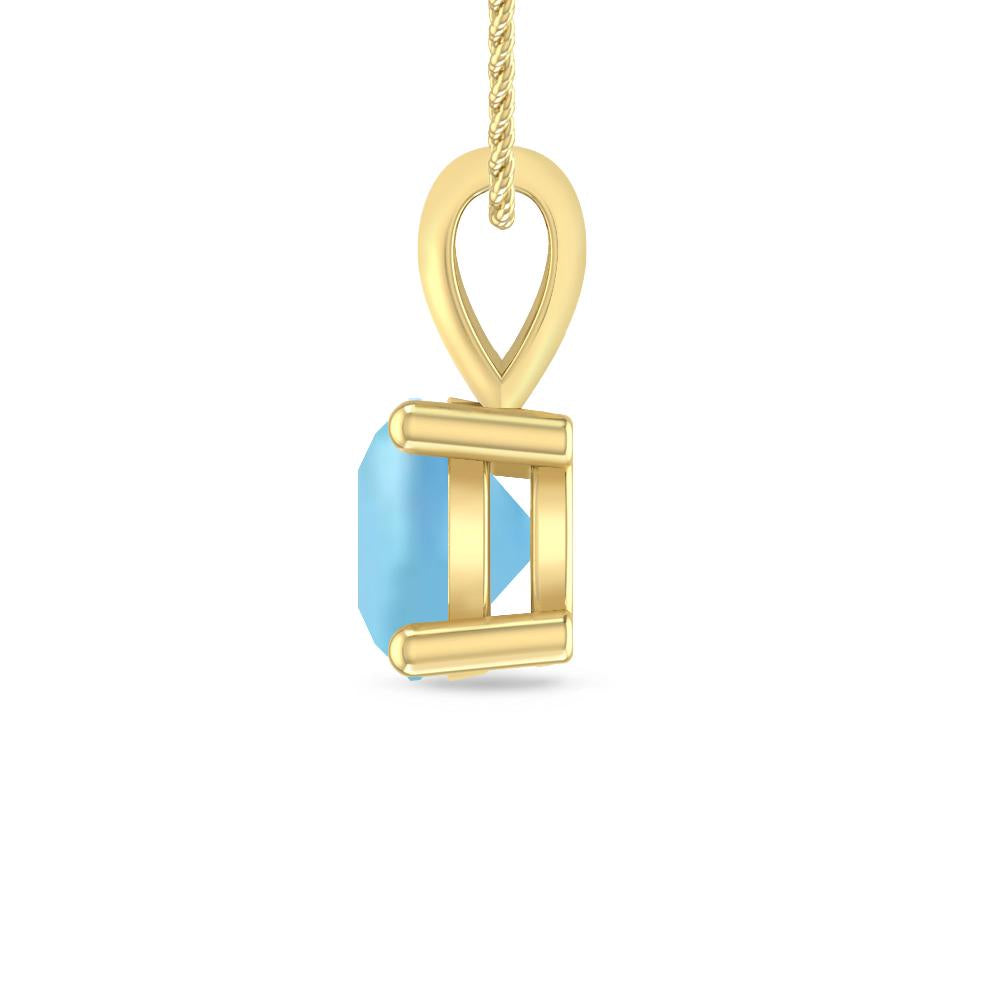 Yellow Gold - Aquamarine