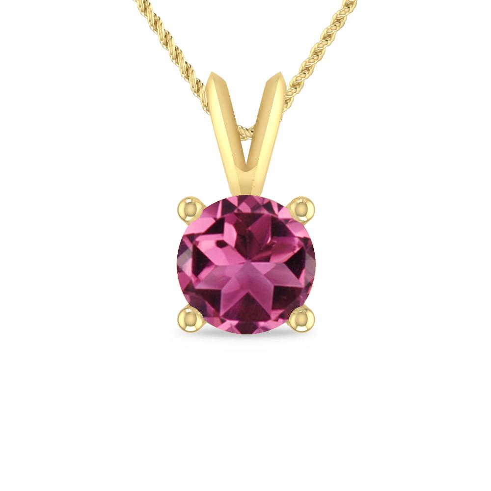 Yellow Gold - Pink Tourmaline