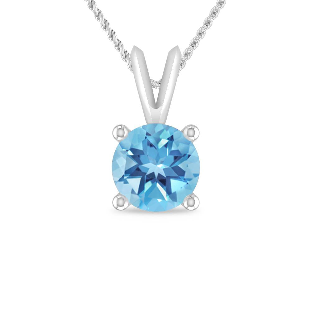 White Gold - Blue Topaz