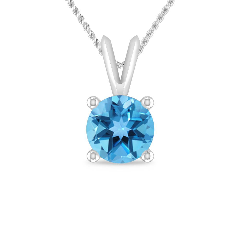 White Gold - Blue Topaz