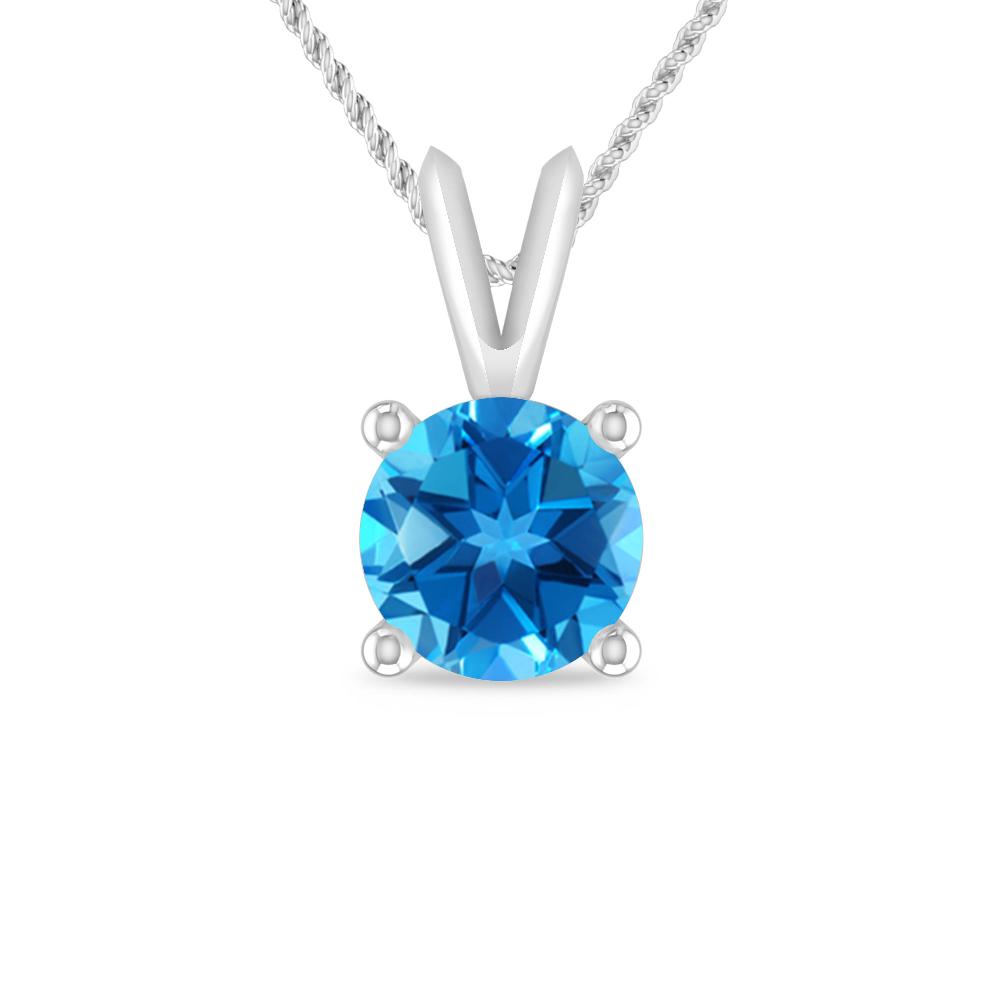 White Gold - Blue Topaz