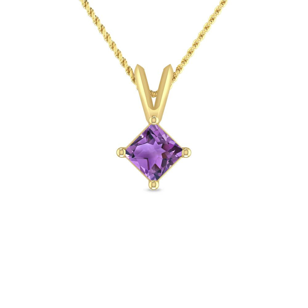 Yellow Gold - Amethyst