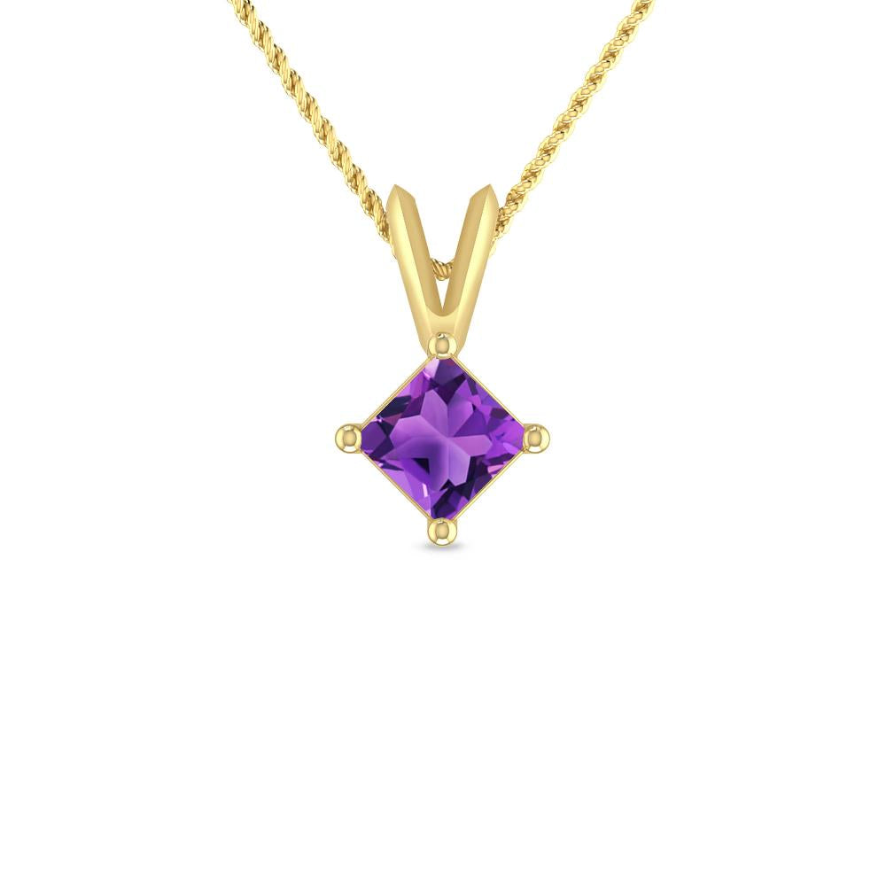 Yellow Gold - Amethyst