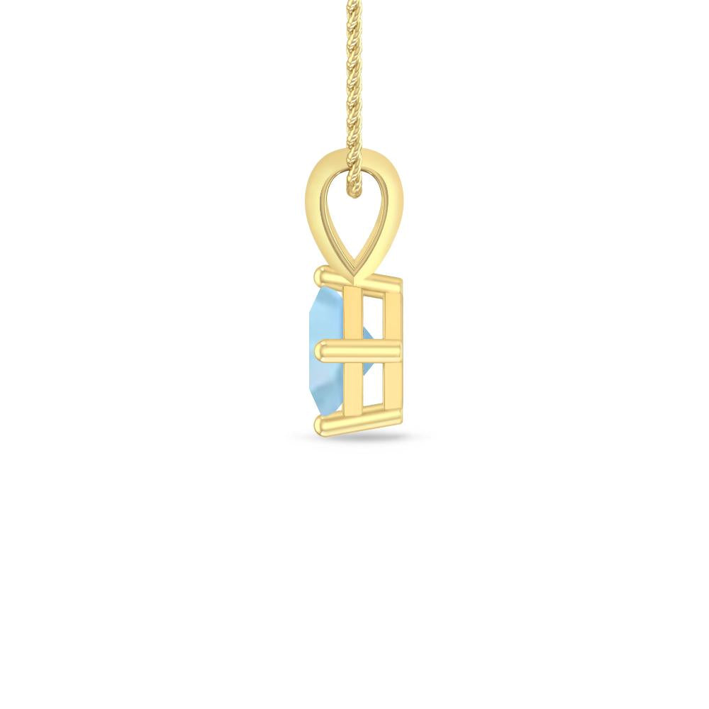 Yellow Gold - Aquamarine