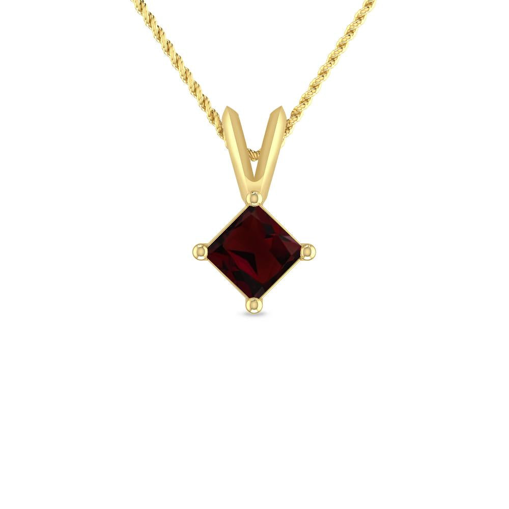 Yellow Gold - Garnet