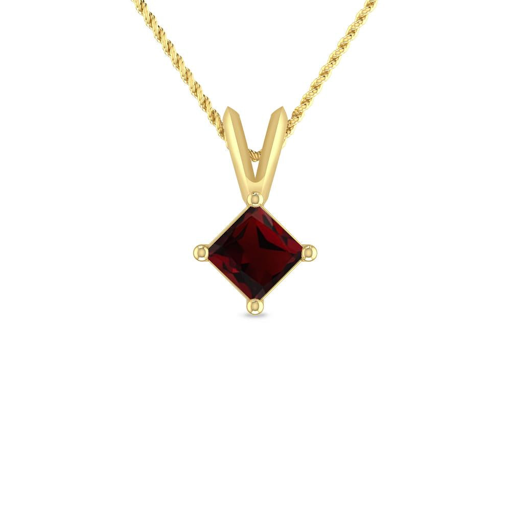 Yellow Gold - Garnet