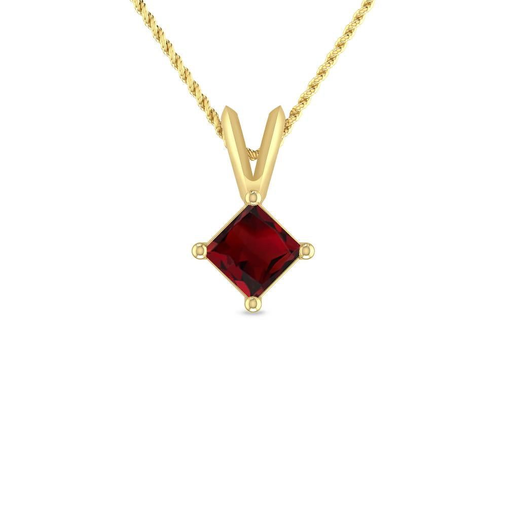 Yellow Gold - Garnet