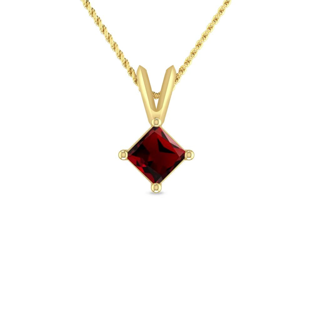 Yellow Gold - Garnet