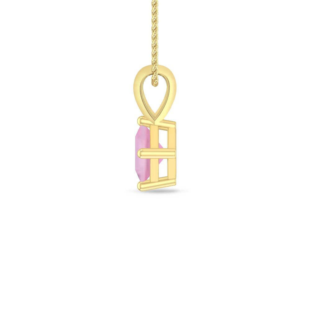 Yellow Gold - Pink Tourmaline