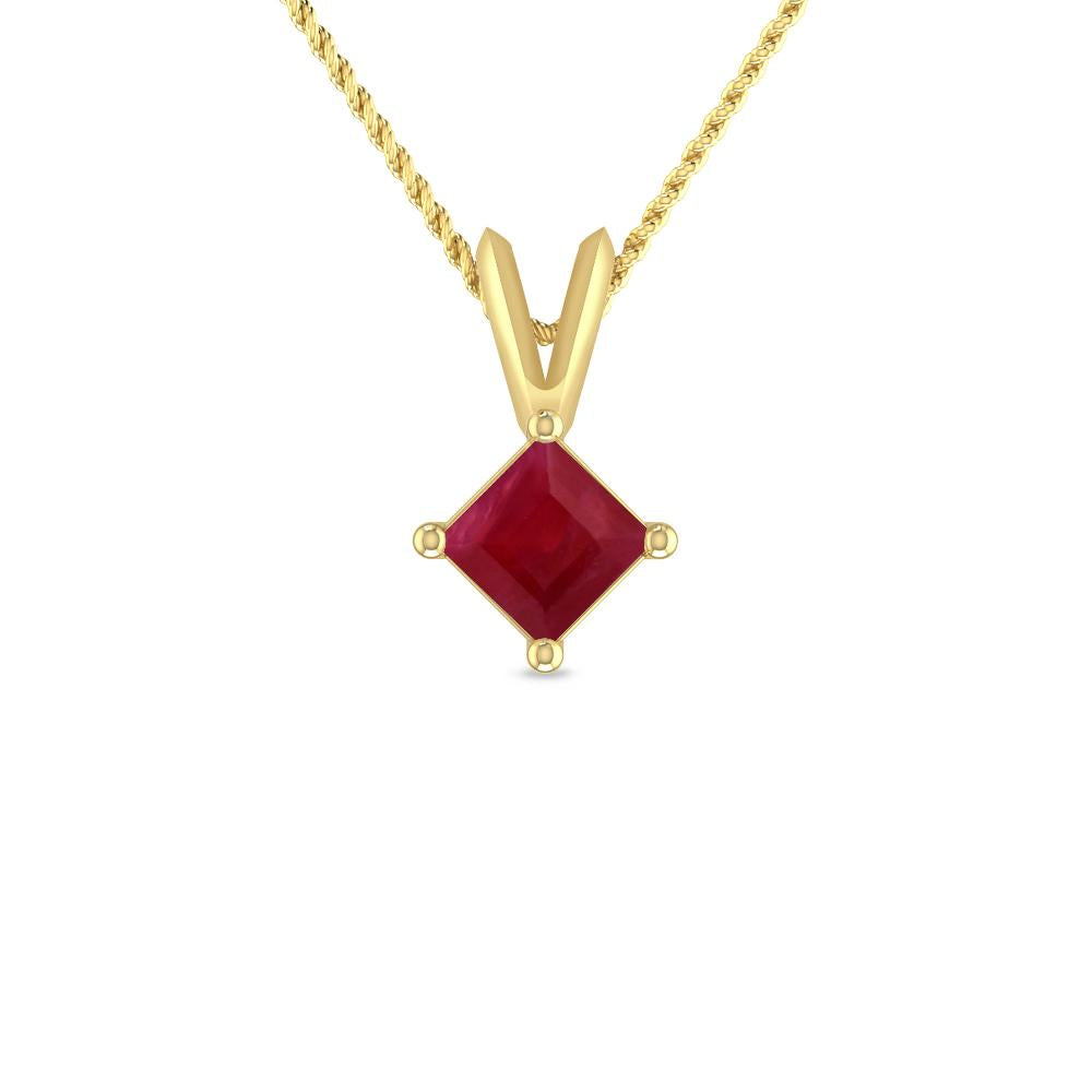 Yellow Gold - Ruby