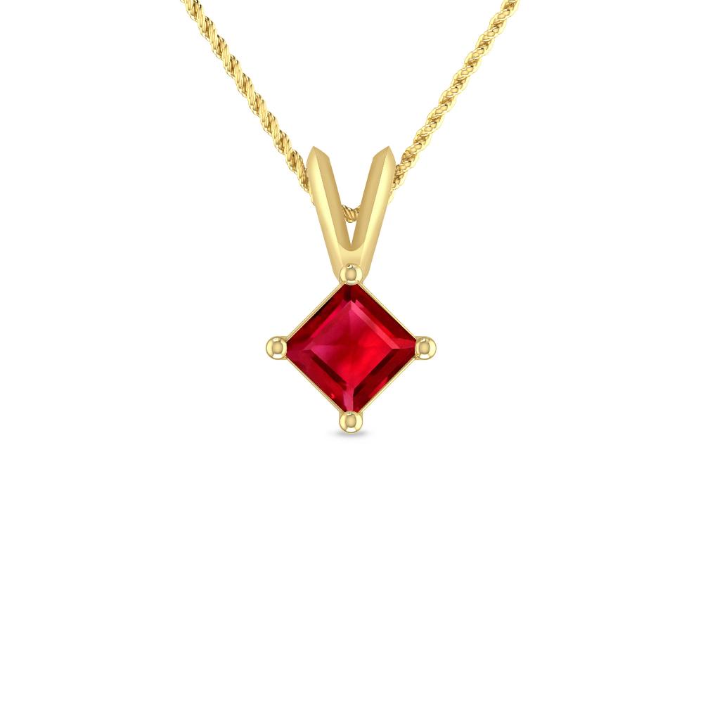 Yellow Gold - Ruby