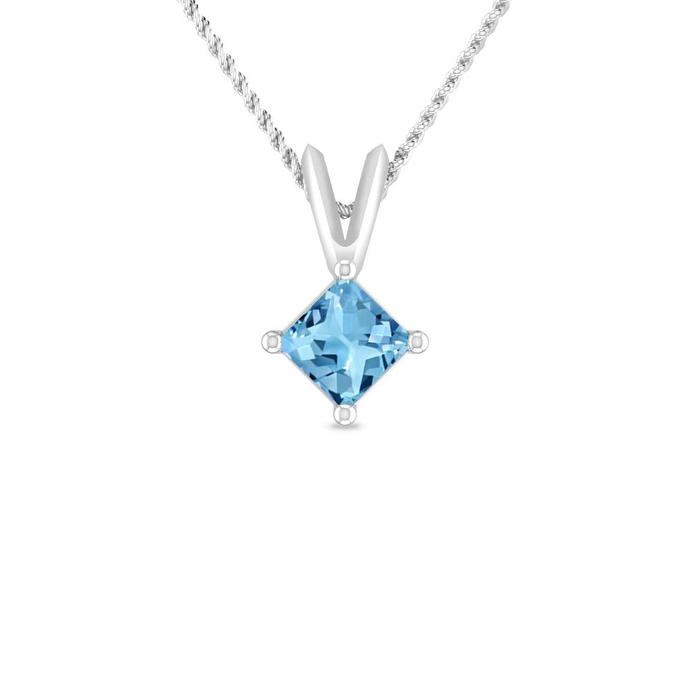 White Gold - Blue Topaz