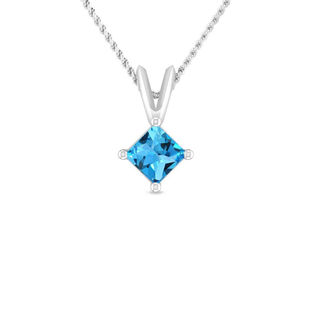 White Gold - Blue Topaz