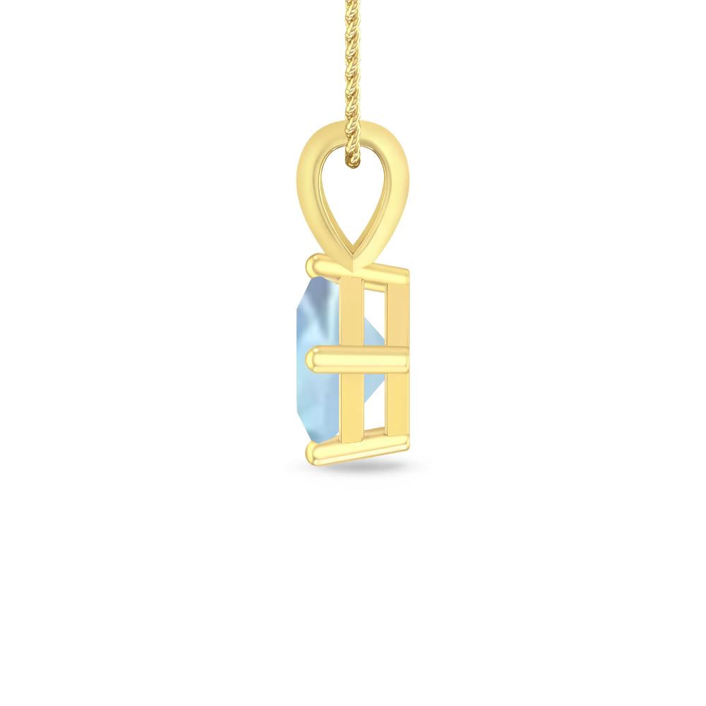 Yellow Gold - Aquamarine