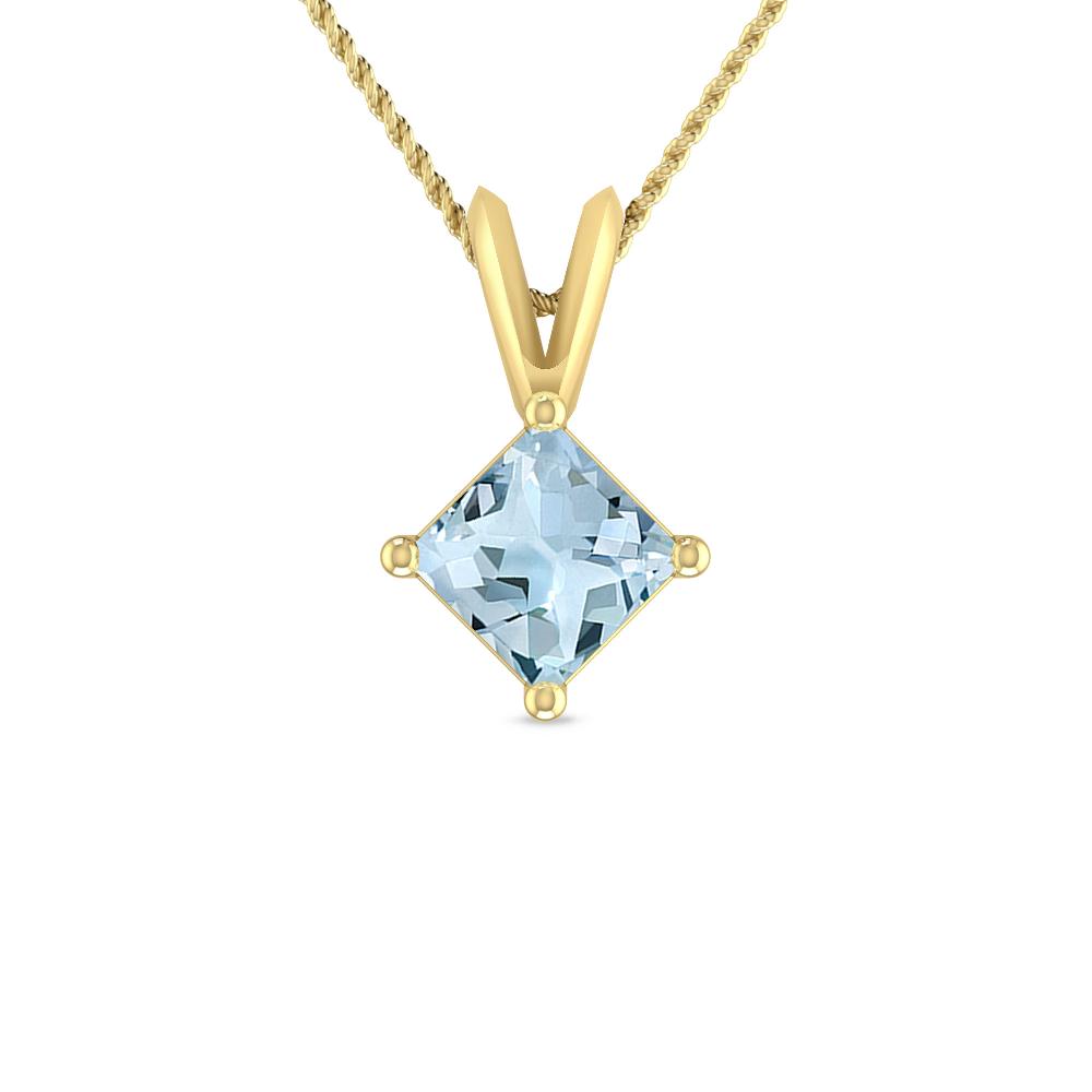 Yellow Gold - Aquamarine