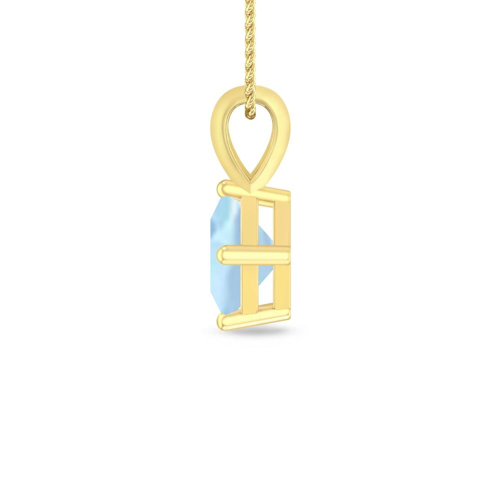 Yellow Gold - Aquamarine