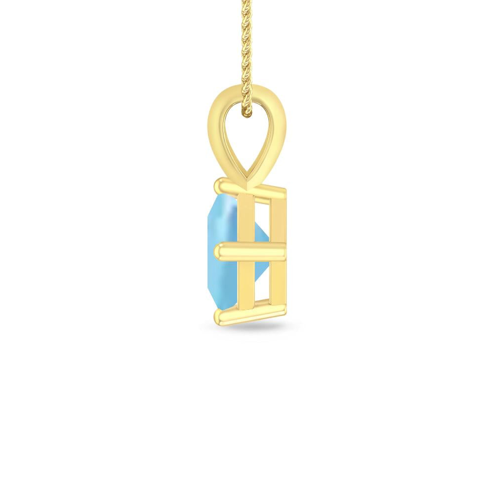 Yellow Gold - Aquamarine