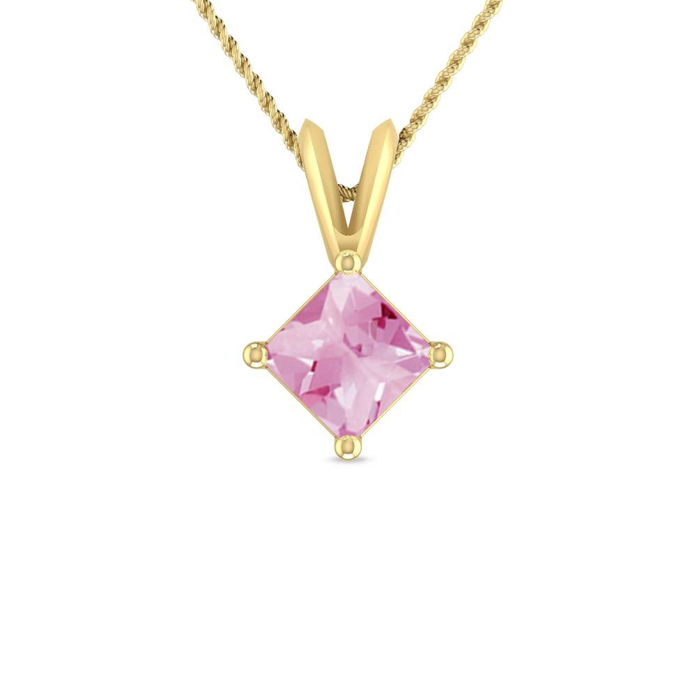 Yellow Gold - Pink Tourmaline