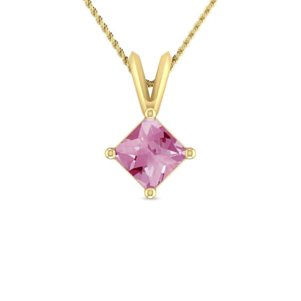 Yellow Gold - Pink Tourmaline