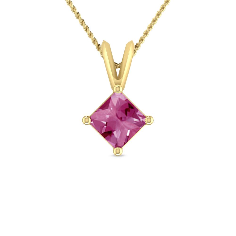 Yellow Gold - Pink Tourmaline