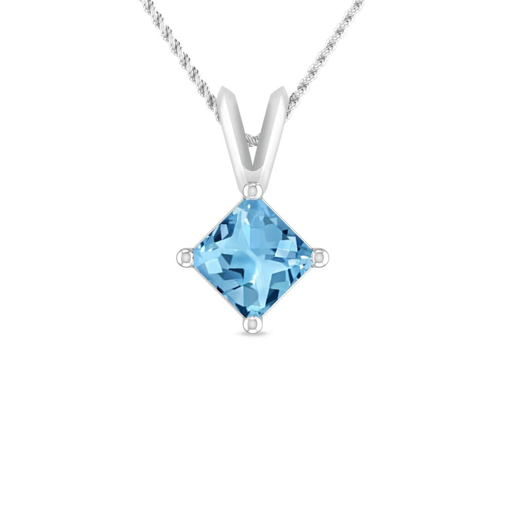 White Gold - Blue Topaz