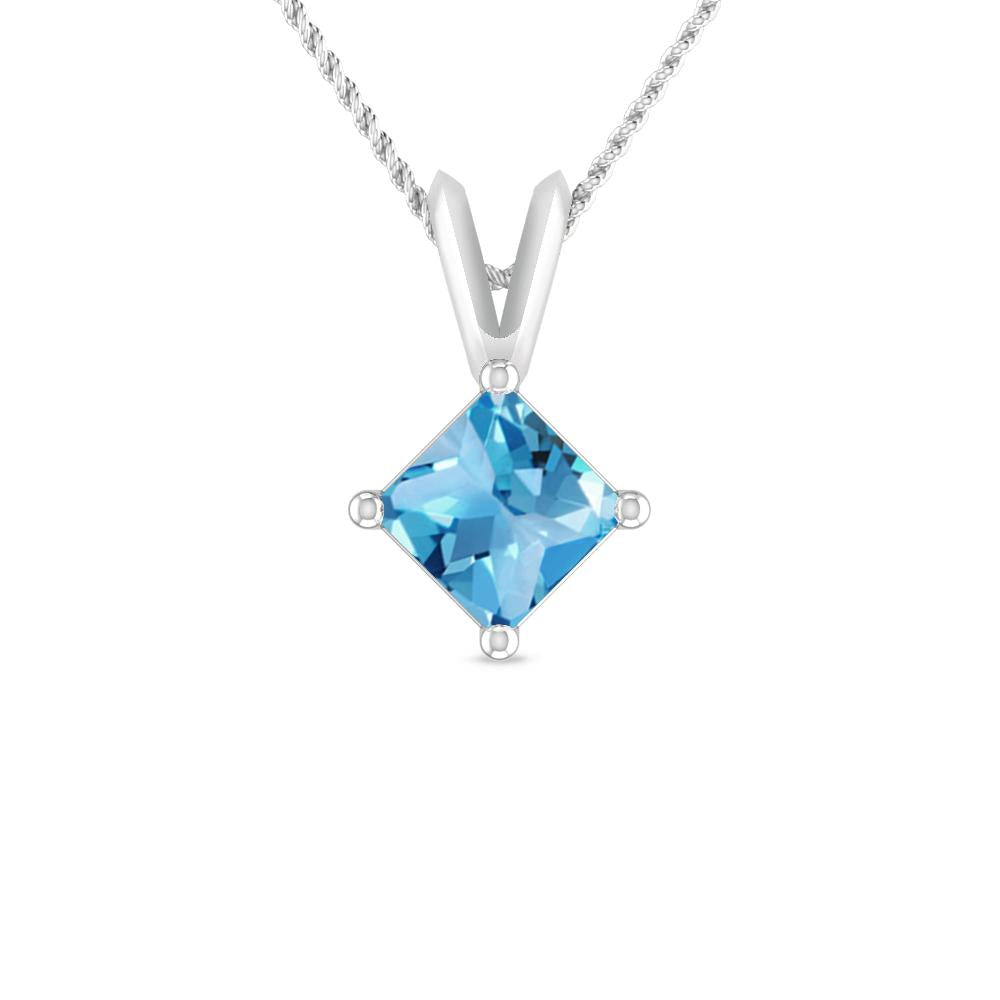 White Gold - Blue Topaz