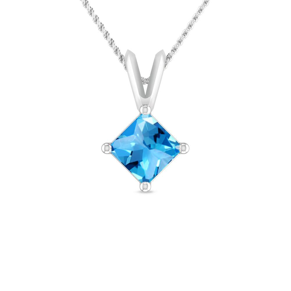 White Gold - Blue Topaz