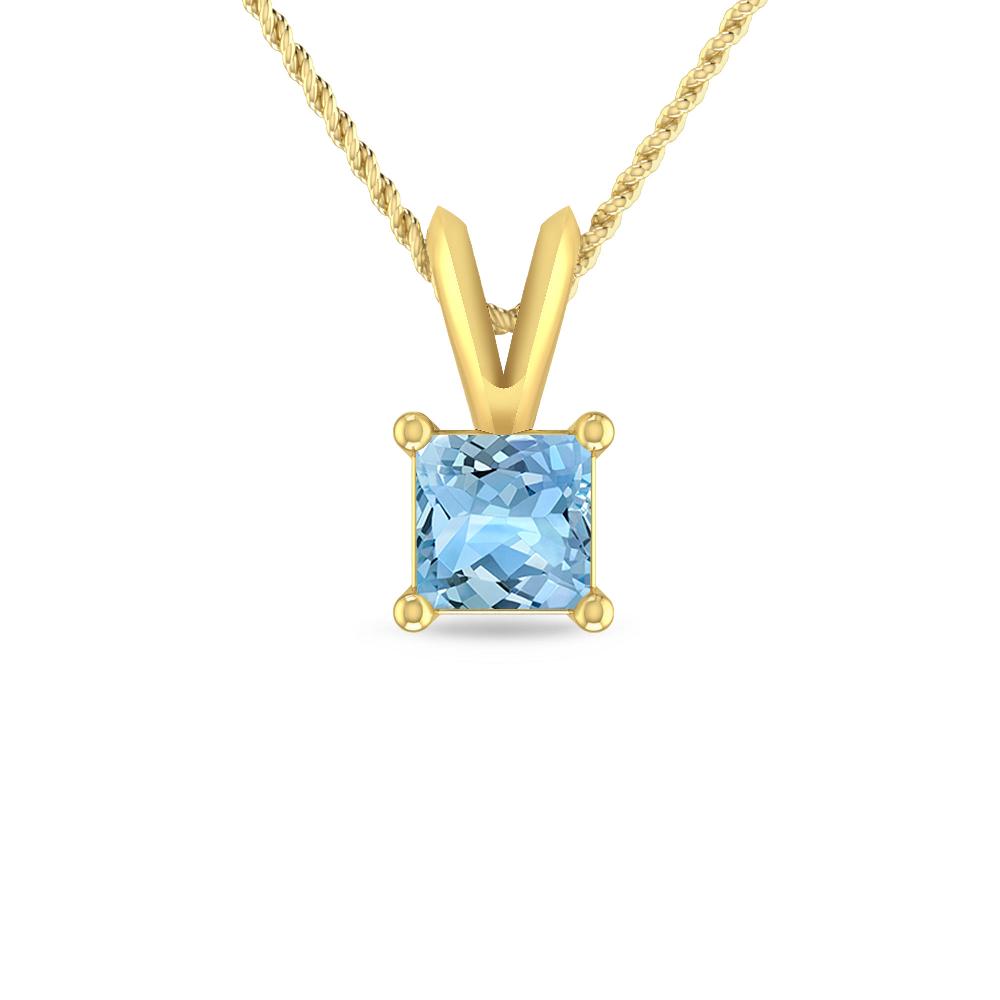 Yellow Gold - Aquamarine