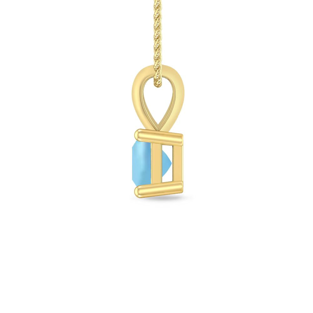 Yellow Gold - Aquamarine