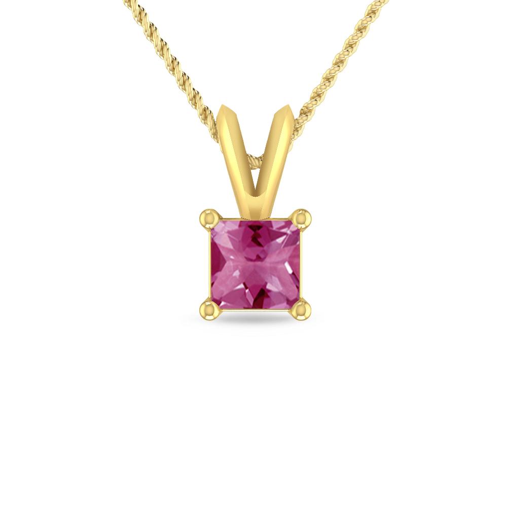 Yellow Gold - Pink Tourmaline