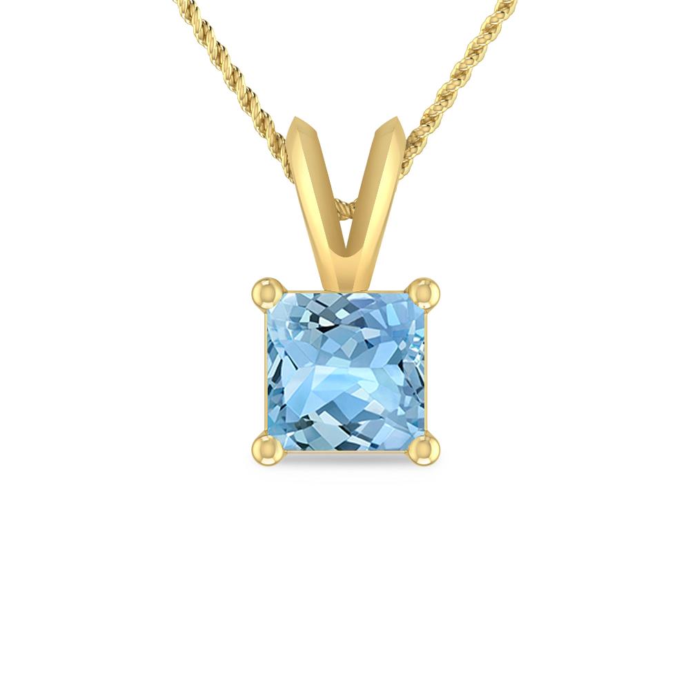 Yellow Gold - Aquamarine