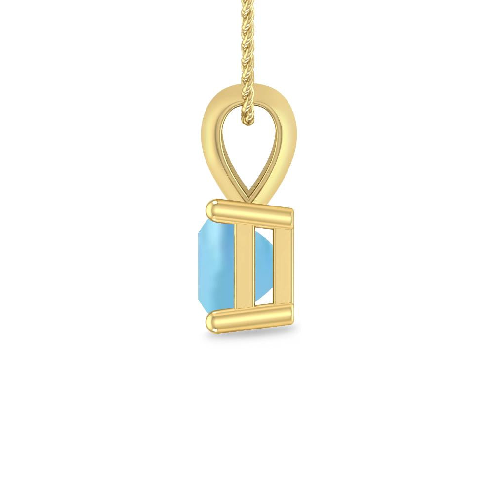 Yellow Gold - Aquamarine