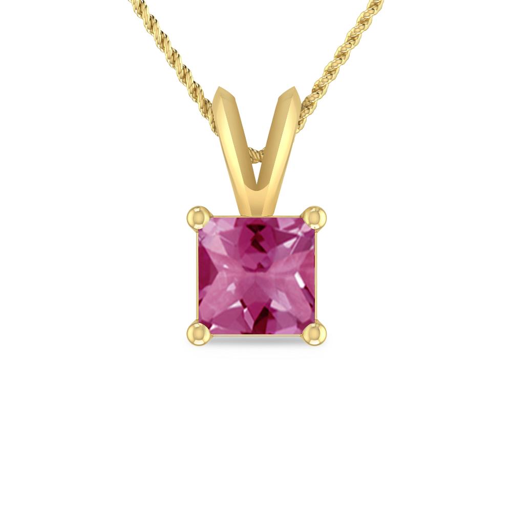 Yellow Gold - Pink Tourmaline