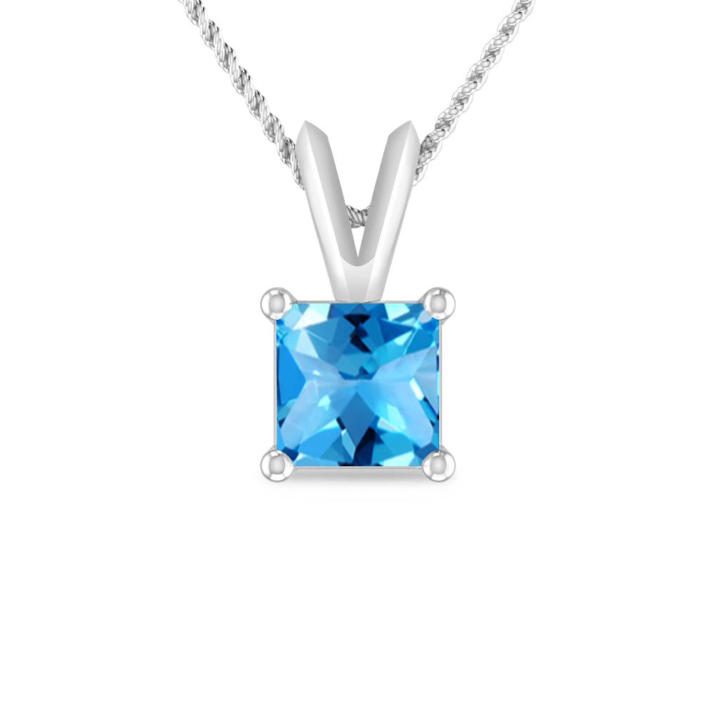 White Gold - Blue Topaz