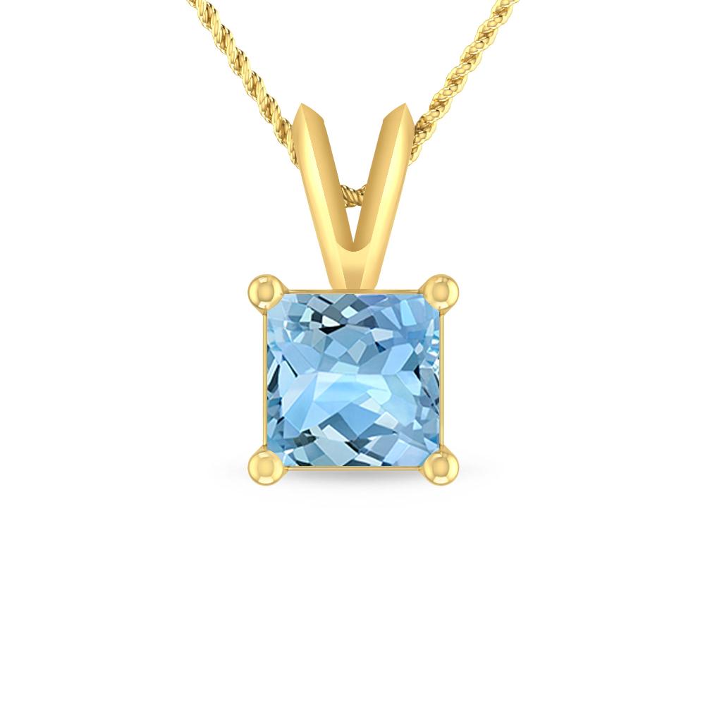 Yellow Gold - Aquamarine