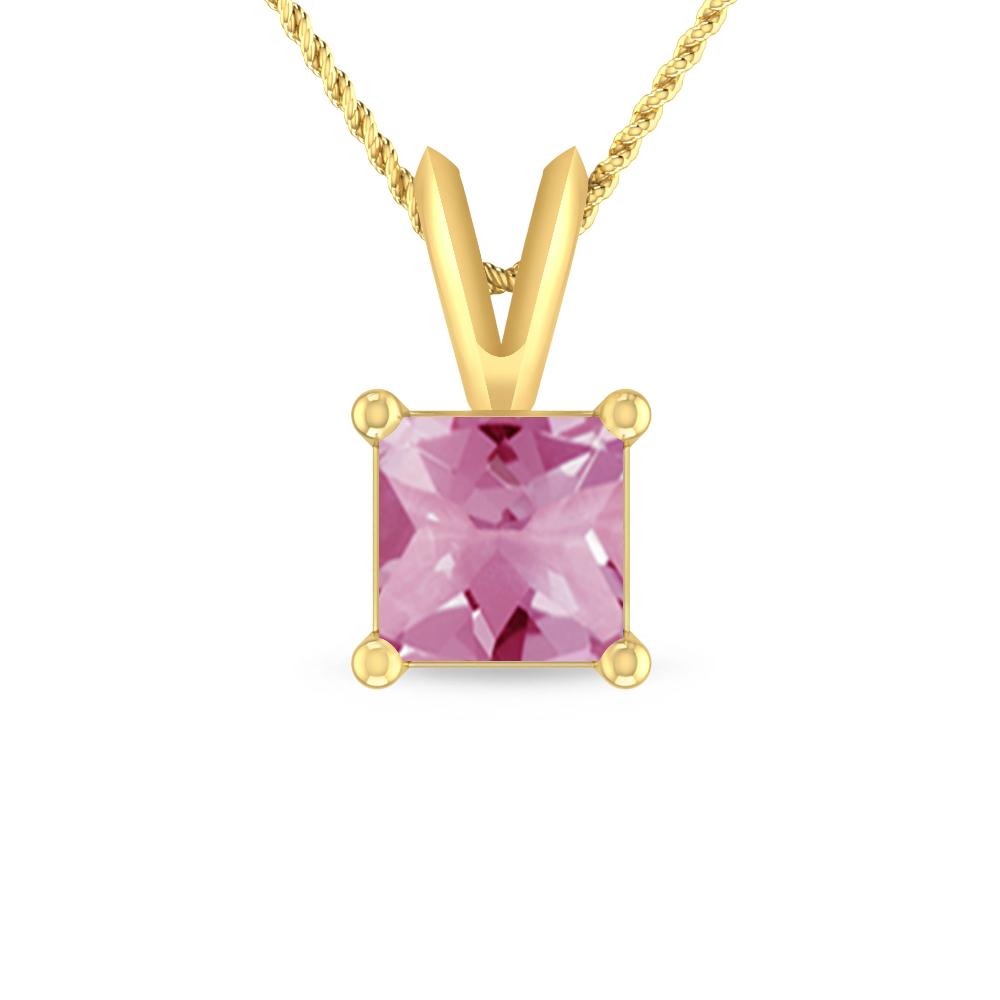 Yellow Gold - Pink Tourmaline