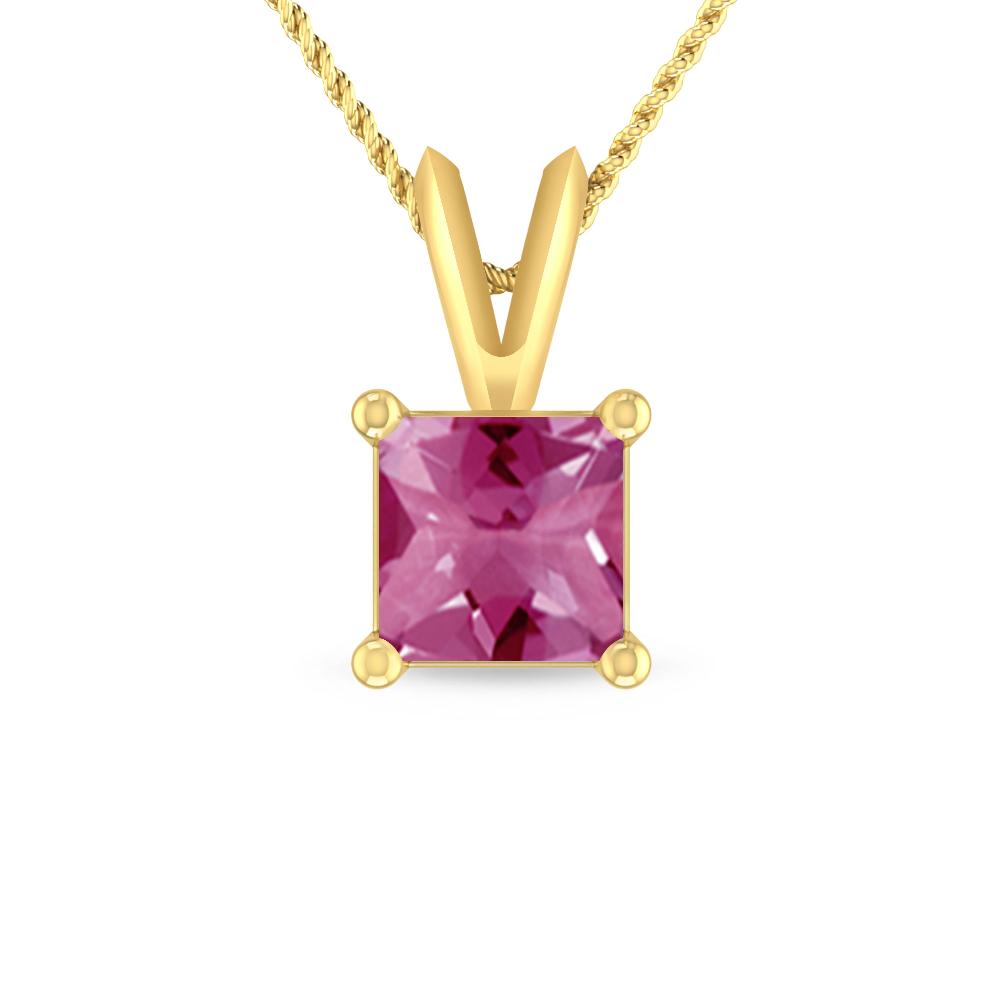 Yellow Gold - Pink Tourmaline