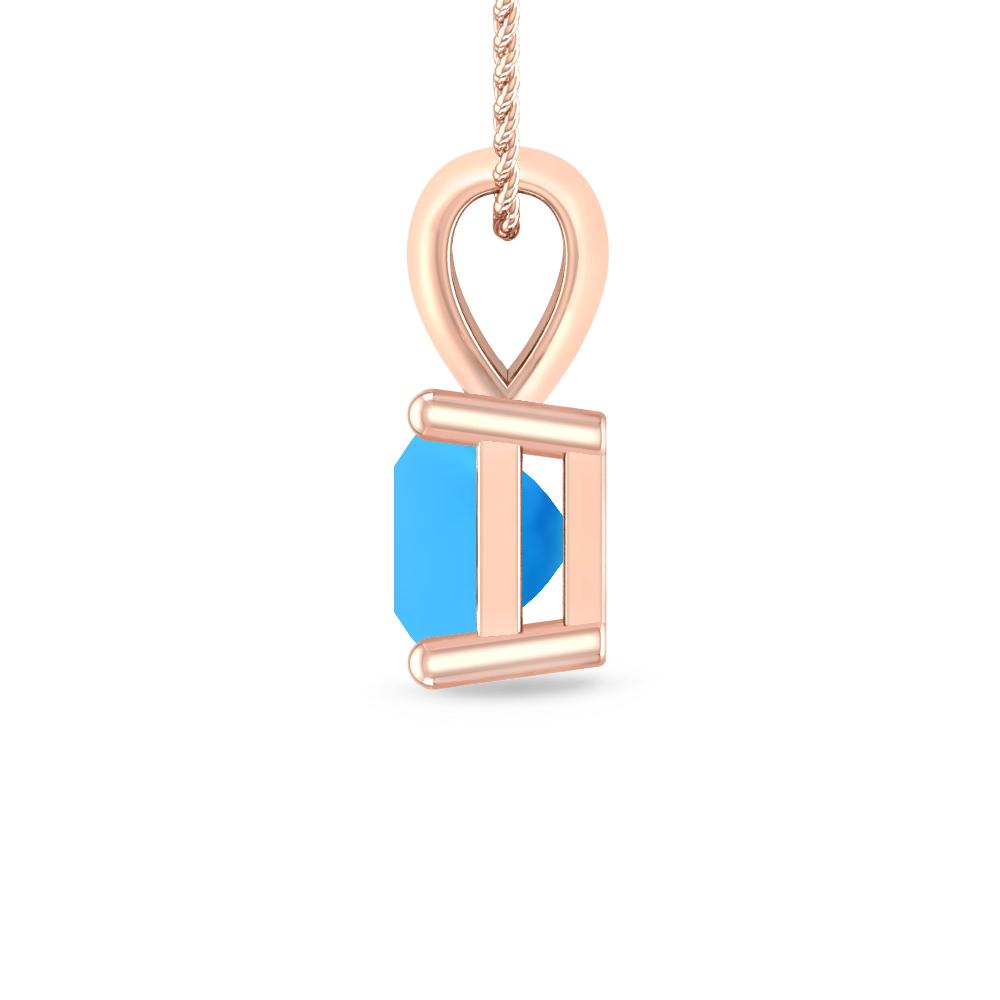 Rose Gold - Blue Topaz