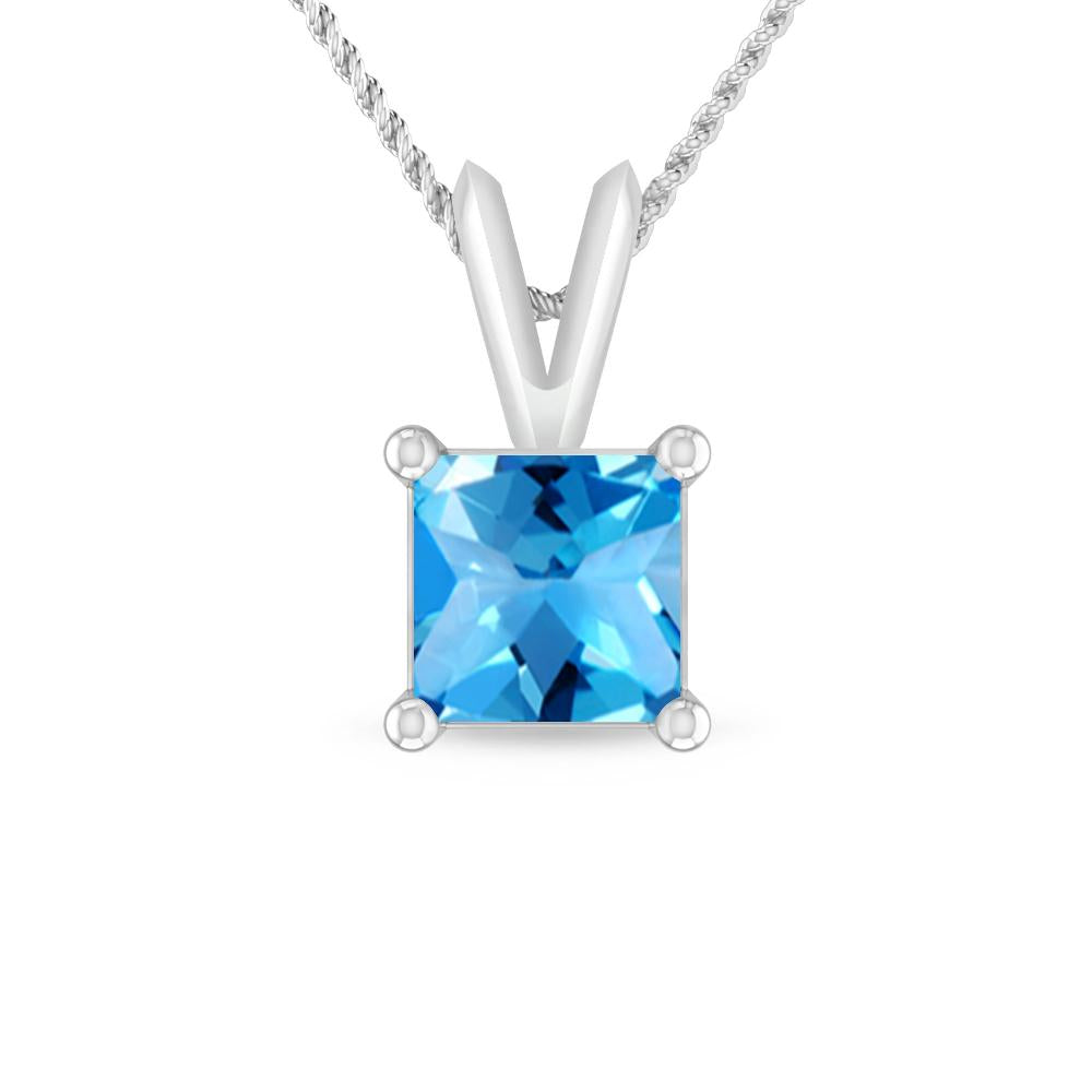 White Gold - Blue Topaz